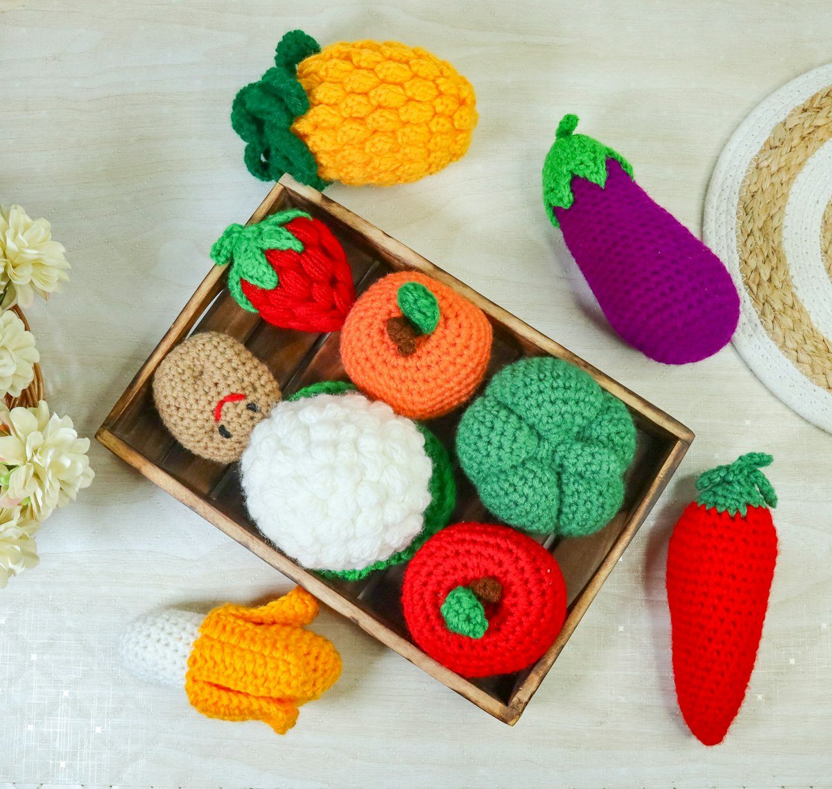 Amigurumis au crochet colorés
